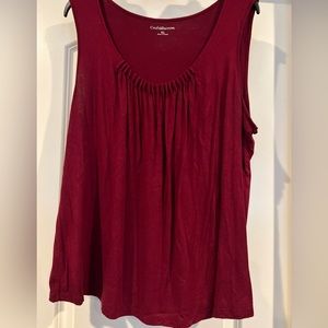 Maroon sleeveless